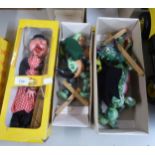 THREE PELHAM STRING PUPPETS, ‘WITCH’, ‘MOTHER DRAGON’ AND ‘BABY DRAGON’, ALL BOXED