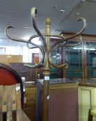 A BENTWOOD PILLAR HAT AND COAT STAND
