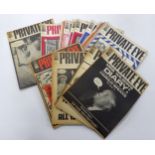 THIRTY SEVEN 1960's 'PRIVATE EYE' MAGAZINES (37)