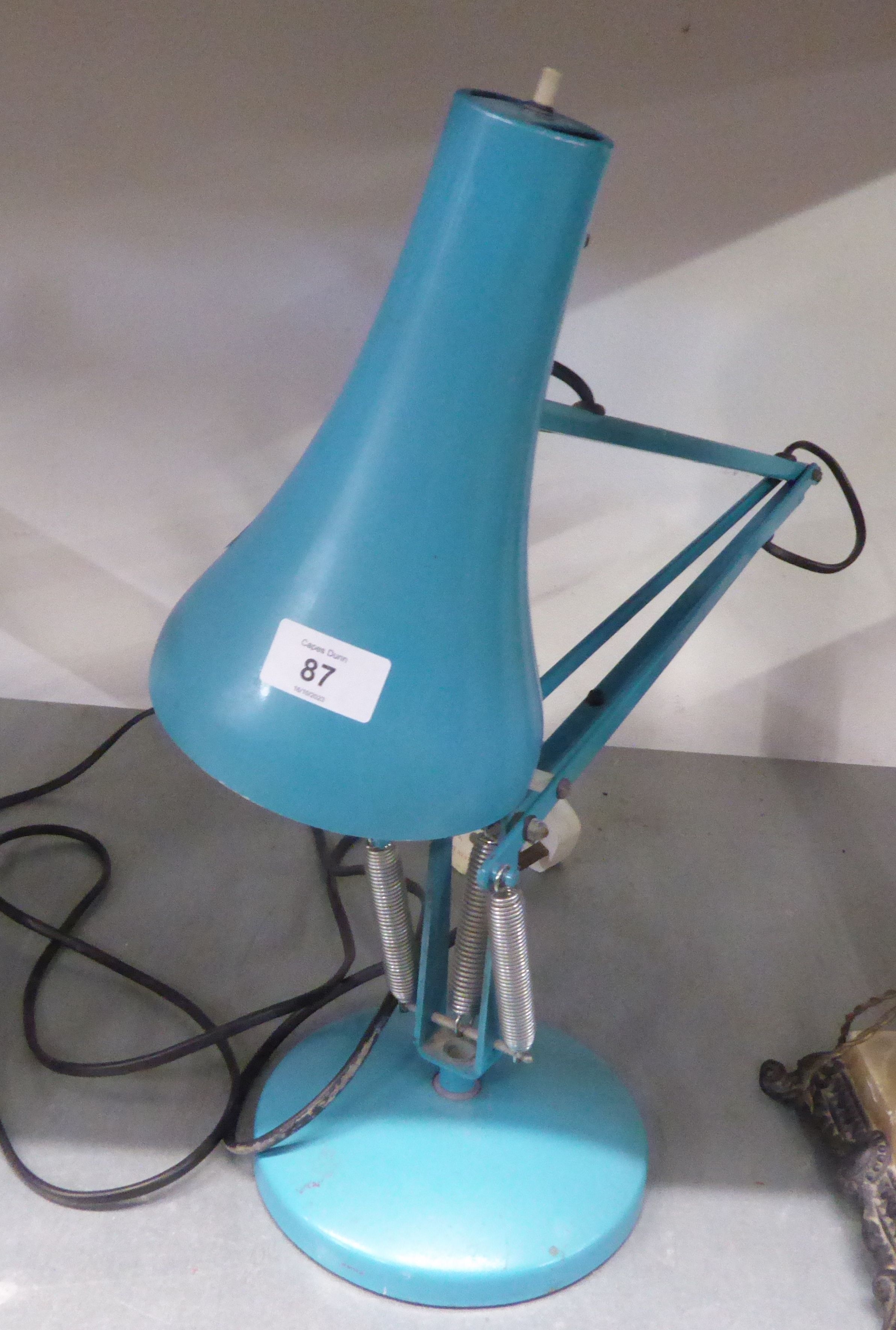 VINTAGE LIGHT BLUE ANGLEPOISE DESK LAMP