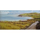 JOHN O'NEILL R U A A (b.1966) OIL PAINTING ON CANVAS 'Cushendun Bay, North Antrim Coast' Signed