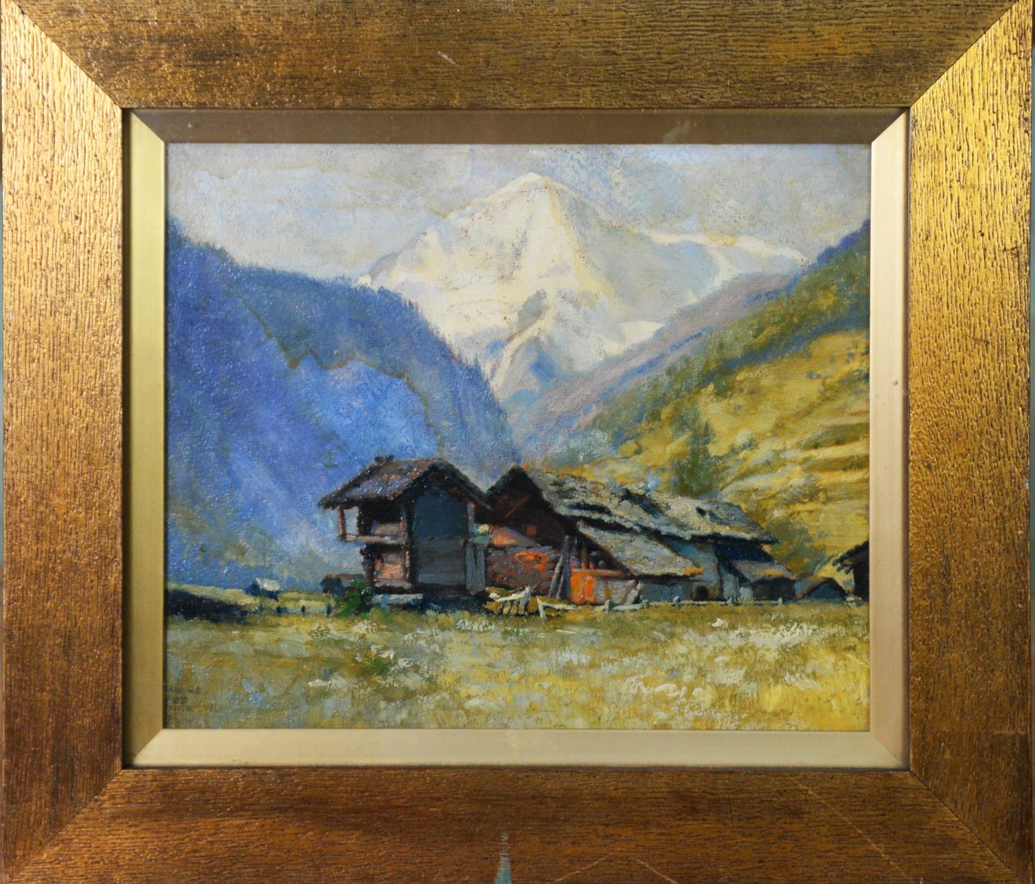L KENYON (EARLY TWENTIETH CENTURY) SIX OIL PAINTINGS Tyrolean scenes, (5) Floral study Some - Image 5 of 12