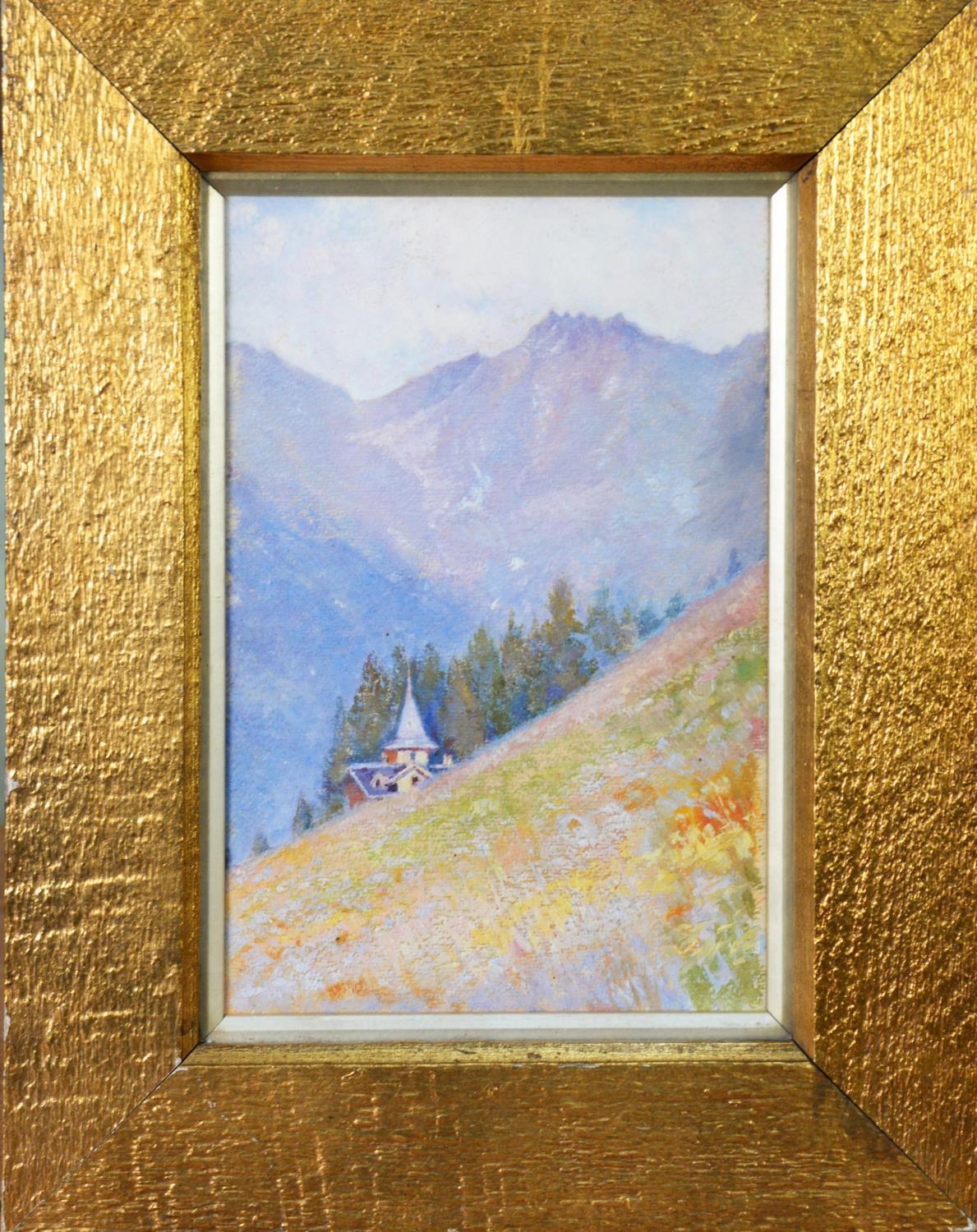 L KENYON (EARLY TWENTIETH CENTURY) SIX OIL PAINTINGS Tyrolean scenes, (5) Floral study Some - Image 3 of 12