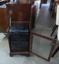 PIONEER STACKING STEREO SYSTEM AND MAHOGANY CABINET WITH LIFT-UP TOP AND GLAZED DOOR