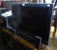 SONY BRAVIA, FLAT SCREEN TELEVISION, 32” WITH SONY DVD PLAYER