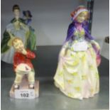 A ROYAL DOULTON FIGURE 'JENNIFER' HN 1454 AND LITTLE JACK HORNER HN 2063 (2)