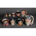 TWELVE ROYAL DOULTON POTTERY CHARACTER JUGS, including ‘CAPTAIN HENRY MORGAN’, D6467, ‘CAPTAIN