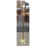 BRASS COLUMN STANDARD LAMP