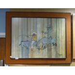 1960's PRINT ON BOARD QUIXOTE AND SANCHO BY COLIN PAYNTON