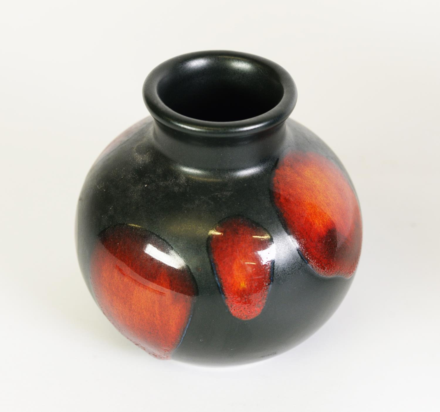 REGAL WARE CHINA GINGER JAR AND COVER, of typical form, glazed in mottled and running tones of - Image 3 of 3