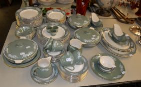 LORD NELSON DINNER WARES TO INCLUDE; 3 TUREENS, DINNER PLATES, SIDE PLATES, CUPS, SAUCERS, MEAT