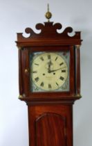 CREASY BRODEREK, SPALDING, GEORGE III EARLY 19th CENTURY MAHOGANY LONGCASE CLOCK, with 8 days