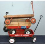 HANDCARTS: Three vintage and later handcarts including the Triang Big Chief, California Retro Wagen,