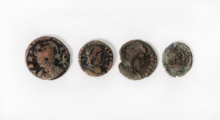 ROMAN COINS: Constantine II Caesar bronze coin, Lugdunum Mint (Lyon), obv. CONSTANTINUS IVN NOB C,