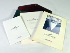 ITEMS OF CONCORDE MEMORABILIA, including a ball-point pen, 3 Parker fountain pens and a Parker