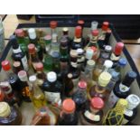 A SELECTION OF BOTTLE MINIATURES TO INCLUDE; MARTELL, GORDONS ORANGE GIN, WALNUT BROWN SHERRY,