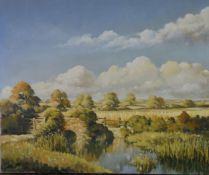 ERIC WILLIAMSON (TWENTIETH CENTURY) FOUR OILS ON CANVAS Landscapes Two signed 3 x 20” x 24” (50.