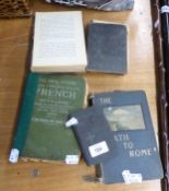17TH CENTURY RELIGIOUS BOOK AND TWO OTHER OLD RELIGIOUS BOOKS (AS FOUND) AND A PRACTICAL KNOWLEDGE