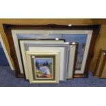 SIX VARIOUS COLOUR PRINTS, FRAMED AND GLAZED (6)