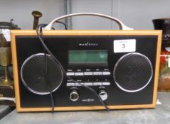 MAGIBOX DIGITAL RADIO, IN WOODEN CASE