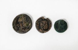 ROMAN COINS: Constantius II 337-361 AD bronze Follis, obv. CONSTANTIVS PF AVG, laureate, rosette