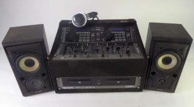 HI-FI EQUIPMENT, Numark CDN 88 MP3 and CD decks, C3 USB mixer, CDN 88 MP3 CD player and a Mission