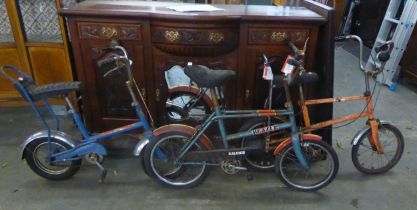 BICYCLES; METEOR BLUE RAY, RALEIGH BLAZER AND ANOTHER SIMILAR (3)