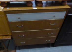 LEBUS 1960's CHEST OF FOUR DRAWERS