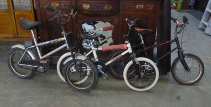 BICYCLES; RALEIGH BMX, RALEIGH CHARGER AND RALEIGH STRIKA (3)