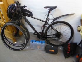 S R SUNTOUR 'NEXI' SPECIALISTED HARD TAIL BIKE, HAVING ACCESSORIES, TOOLS, INNER TUBES, SPARE TYRE