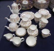 APPROXIMATELY FIFTY PIECE ROYAL ALBERT 'SAFARI' PATTERN TEA and COFFEE SERVICE