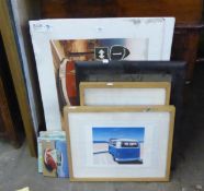 CAMPER VAN PRINTS; GROUP OF LITHOGRAPH AND BOX CANVAS CAMPER PRINTS, ONE LENTICULAR (14)