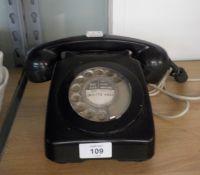 A BLACK GPO TELEPHONE