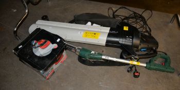 MACALLISTER ELECTRIC GARDEN VACUUM/ BLOWER, 2800, ELECTRIC CAR POLISHER, AND AN ELECTRIC WEED BURNER