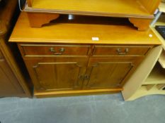 A MODERN TWO DRAWER ABOVE TWO DOOR CHIFFONIER