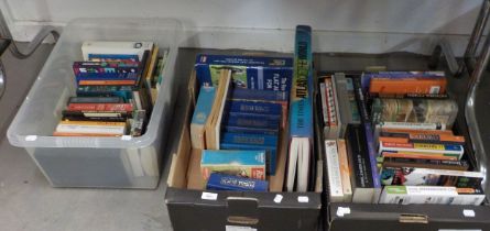A SELECTION OF BOOKS TO INCLUDE; DIGITAL TECHNOLOGY, ATLAS, RACE FORM BOOKS, PAPERBACKS ETC... (