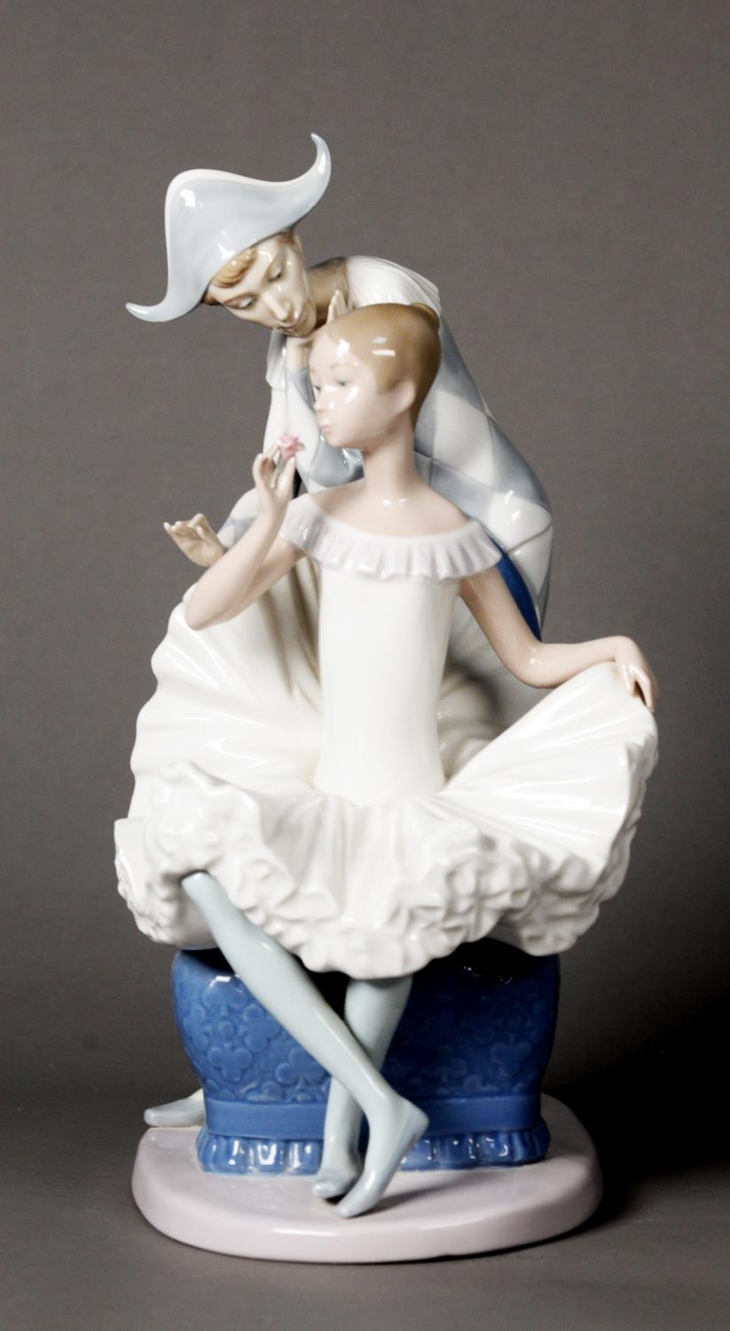 NAO PORCELAIN MODEL OF A MALE and FEMALE BALLET DANCER, 12 ½" (32cm) high - Image 2 of 4