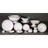 ONE HUNDRED AND NINETEEN PIECE MODERN SPODE REPRODUCTION OF KENSINGTON PATTERN CHINA PART DINNER,