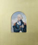 PAIR OF LATE VICTORIAN HAND COLOURED PRINTS OF HORATIO NELSON and the DUKE OF WELLINGTON, each in