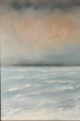 LYNNE TIMMINGTON (MODERN) OIL ON CANVAS ‘Skagen II’ Signed, titled to gallery label verso 36" x