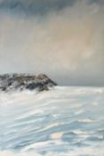 LYNNE TIMMINGTON (MODERN) OIL ON CANVAS ‘Skagen I’ Signed, titled to gallery label verso 36" x