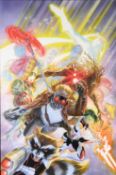 ALEX ROSS (b.1970) FOR MARVEL COMICS ARTIST SIGNED LIMITED EDITION COLOUR PRINT ‘Guardians of the