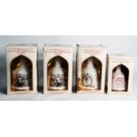 FOUR BOXED SEALED AND UNOPENED BELL'S SCOTCH WHISKY 'BELLS', three 75cl TO COMMEMORATE THE