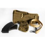 AUSTRALIAN ARMY 1954 KHAKI CANVAS BREN-GUN COVER, together with an AUSTRALIAN ARMY WWII BREN-GUN