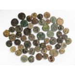 ROMAN COINS: Quantity of Roman Follis and other denominations, various reigns, sizes and conditions,