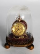 EARLY TWENTIETH CENTURY SWISS 14KT GOLD CASED SMALL OPEN FACED POCKET WATCH, foliate scroll