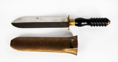 DIVING INTEREST: Early to mid-twentieth century Siebe Gorman British diving knife, with ribbed