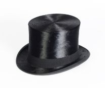 G.A. DUNN & CO LTD., Hat Makers, 335 - 343 Great College Street, London, BLACK SILK PLUSH TOPHAT,