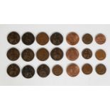 SUBSTANTIAL QUANTITY OF VICTORIAN and LATER COPPER PENNIES, a large number of BU COPPER HALFPENNIES,