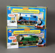 TWO HORNBY AND ROYAL MAIL MINT AND BOXED LIMITED EDITION THOMAS AND FRIENDS STAMP COLLECTION sets,